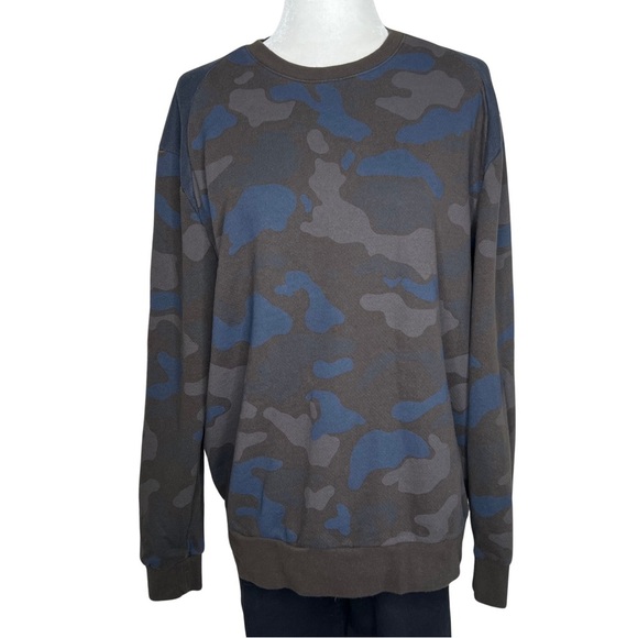 3.1 Phillip Lim Sweatshirt Camouflage Camo Cotton Blend Pullover Large L - Picture 1 of 12